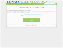 Tablet Screenshot of conncollconfessional.com